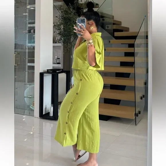 NWT lightweight pants coord set - Picture 3 of 8